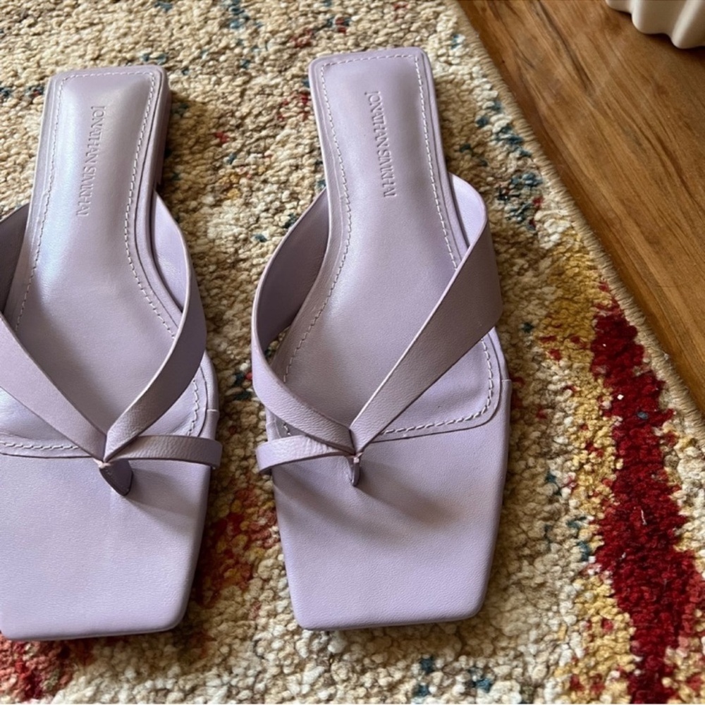 Jonathan Simkhai The Shae Sandal in Lupine in a one-toe thong design. 
Size 7 - Picture 3 of 15
